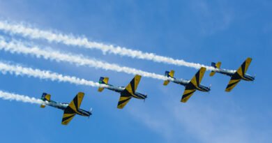 Esquadrilha da Fumaça passa nos céus de Itu no aniversário da cidade