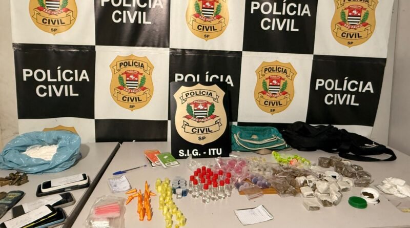 Polícia Civil de Itu prende em Indaiatuba casal suspeito de tráfico de drogas