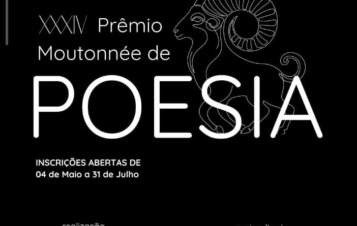 Abertas as inscrições para o 34º Prêmio Moutonnée de Poesia em Salto